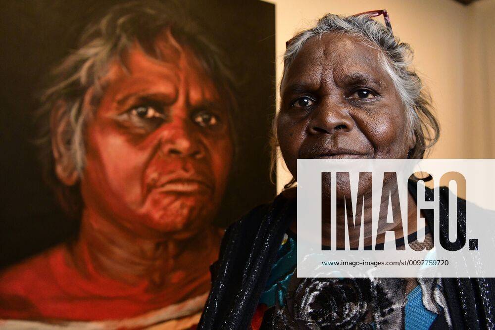 ARCHIBALD PEOPLE?S CHOICE AWARD, Aboriginal Elder Daisy Tjuparntarri Ward poses for a photograph in front of artist David Darcy s portrait of her at the Art Gallery of NSW in Sydney, Wednesday, August 14, 2019. David Darcy s portrait of Daisy, Tjuparntarri - Women s Business , has won the 2019 Archibald People s Choice award. ( NO ARCHIVING, , NO USE IN BOOKS WITHOUT CONSENT SYDNEY NSW AUSTRALIA