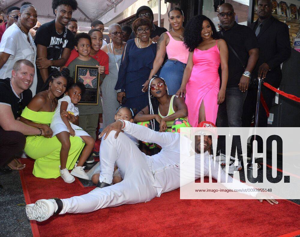 Recording artist and music producer Teddy Riley is joined by family members during an unveiling ceremony honoring him with the 2,670th star on the Hollywood Walk of Fame in Los Angeles on Friday, August 16, 2019. LAP2019081607 JIMxRUYMEN
