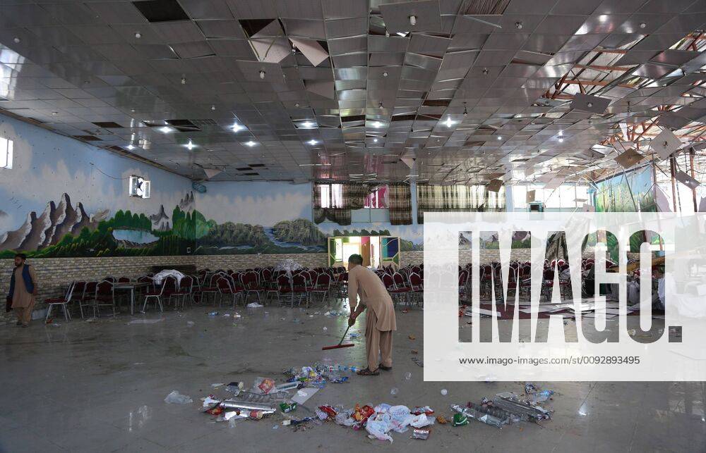 (190818) -- KABUL, Aug. 18, 2019 -- Photo taken on Aug. 18, 2019 shows a blast site inside Shahr-e-Dubai wedding hall in Kabul, capital of Afghanistan. At least 63 people were killed and over 180 others wounded in Saturday night s suicide explosion at a wedding hall in western Kabul, police of the Afghan capital confirmed on Sunday. Rahmatullah Alizadah) AFGHANISTAN-KABUL-WEDDING HALL-EXPLOSION XinhuaxKabul