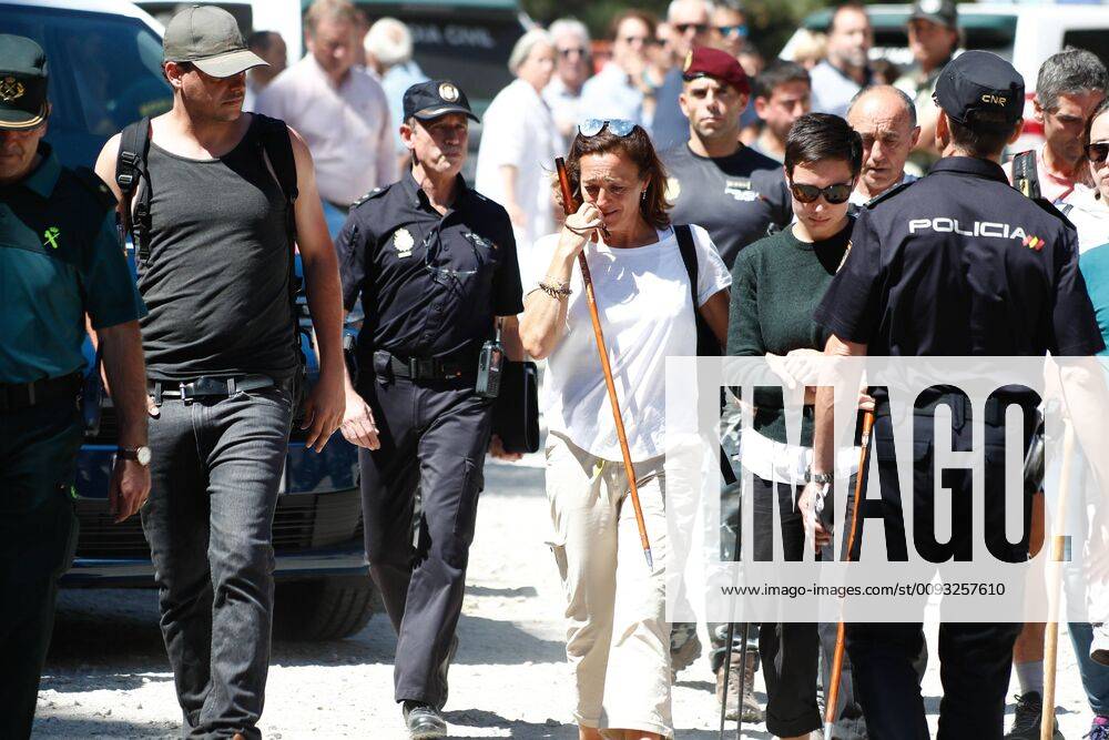The sister of Blanca Fernandez Ochoa, Dolores Fernandez Ochoa near the Hotel Cirilo in Cercedilla, which acts as the base of the search engine of the olympic skier and medalist Blanca Fernandez de Ochoa, who has been found dead in the mountain range of Madrid on September 04, 2019 in Madrid, Spain. Ceredilla SPAIN - ZUMAa181 20190904_zaa_a181_052