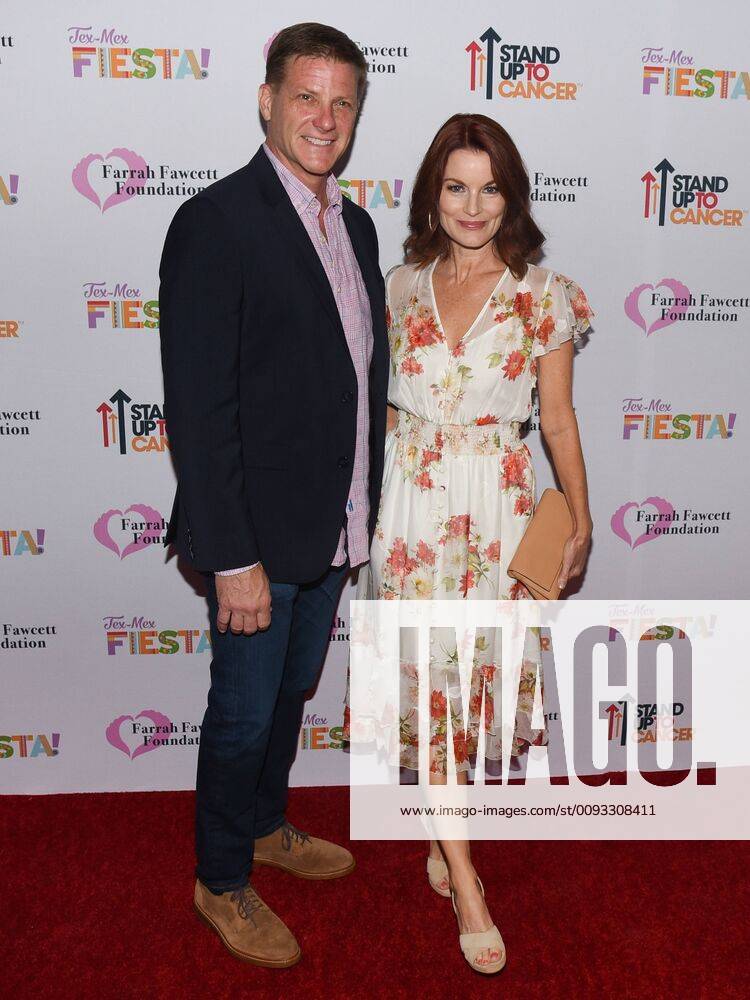 Doug Savant and Laura Leighton attends at the Farrah Fawcett Foundation s Tex-Mex Fiesta honoring Marcia Cross at Wallis Annenberg Center for the Performing Arts in Beverly Hills, California, on September 6, 2019. The Farrah Fawcett Foundation s Tex-Mex Fiesta