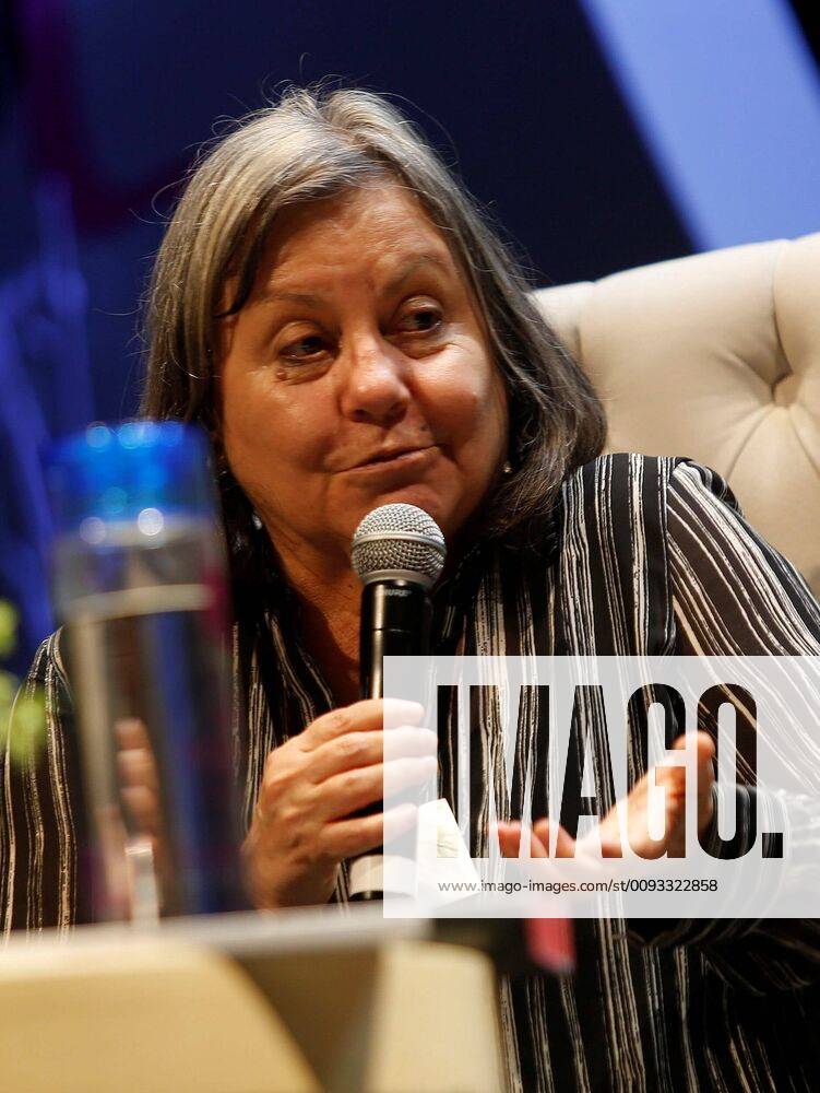 Chilean writer Diamela Etit takes part in a talk during the Hay Festival, in Queretaro, Mexico, 08 September 2019. Hay Festival gathers more than 110 renowned writers, musicians, artists, thinkers and scientists. Follow up of the Hay Festival in Mexico !ACHTUNG: NUR REDAKTIONELLE NUTZUNG!