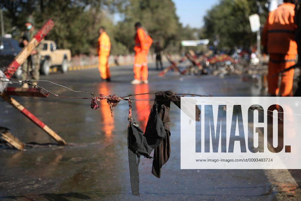(190917) -- KABUL, Sept. 17, 2019 -- Photo taken on Sept. 17, 2019 shows the site of a bomb explosion in Kabul, capital of Afghanistan. An explosion rocked Police District 9 in the Afghan capital of Kabul on Tuesday leaving 16 people dead and wounding more than 20 others, spokesman for Interior Ministry Nasrat Rahimi said. ) (SPOT NEWS)AFGHANISTAN-KABUL-SUICIDE ATTACK RahmatullahxAlizadah