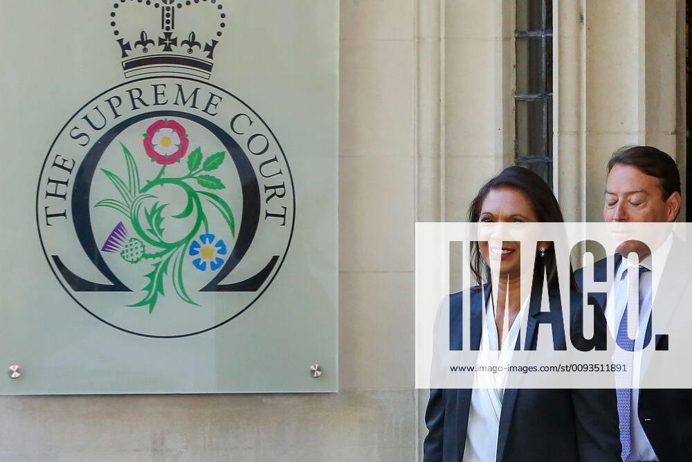 London, UK. Businesswoman and political activist GINA MILLER leaves UK Supreme Court in London at the end of the three day appeal hearing in the multiple legal challenges against the Prime Minister Boris Johnsonâ€⠢s decision to prorogue Parliament ahead of a Queenâ€⠢s speech on 14 October. Since Tuesday 17 September, eleven instead of the usual nine Supreme Court justices have been hearing the politically charged claim that Boris Johnson acted unlawfully in advising the Queen to suspend parliament for five weeks in order to stifle debate over the Brexit crisis. It is the first time the Supreme Court has been summoned for an emergency hearing outside legal term time. Lady Hale, the first female president of the court who retires next January, has been preside the Brexit-related judicial r - ZUMAl94_ 20190919_zaf_l94_040