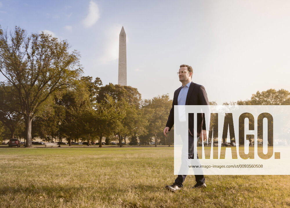 Bundesgesundheitsminister Jens Spahn (CDU) vor dem Washington Monument. Washington, 21.09.2019. Washington USA