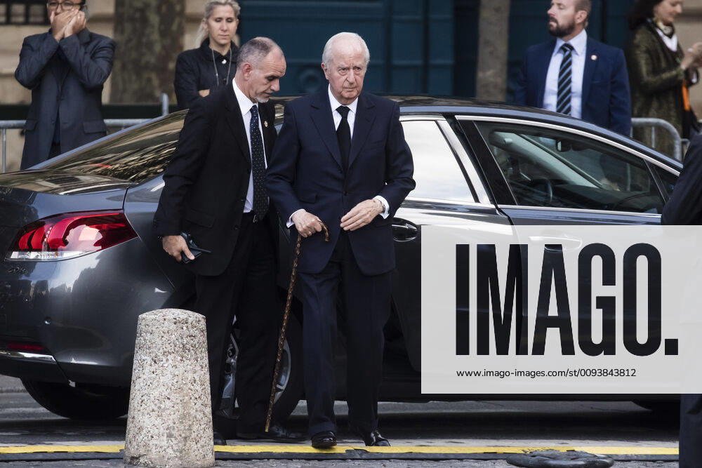 Paris, France September 30, 2019 - Funeral for late French President Jacques Chirac at the Saint-Sulpice church during a national day of mourning - edouard Balladur POLITIQUE, CHIRAC, OBSEQUES, DEUIL NATIONAL, HOMMAGE