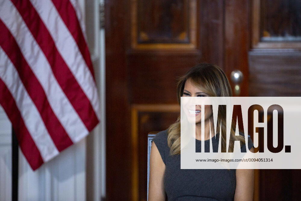 First lady Melania Trump speaks during a listening session with youth from the Truth Initiative, ages 13 to 18, at the White House in Washington D.C., U.S. on October 9, 2019. Photo Credit: Stefani Reynolds CNP AdMedia 246021 2019-10-09 District of Columbia Washington