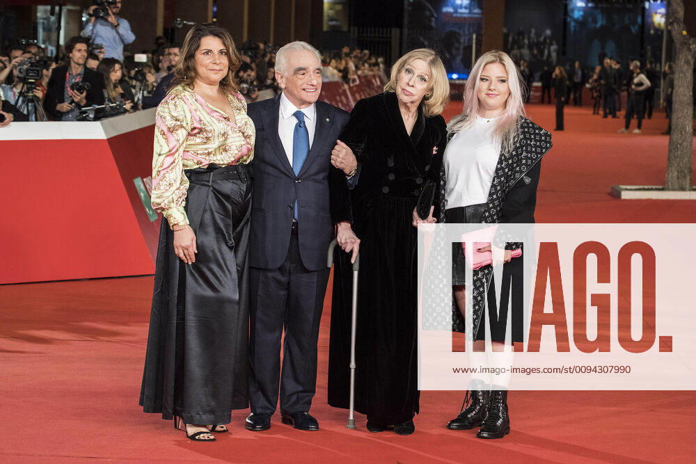 Martin Scorsese mit Ehefrau Helen Morris und Töchtern Cathy Scorsese und Francesca Scorsese bei der Premiere des Kinofilms The Irishman auf dem 14. Internationalen Filmfestival von Rom Festa del Cinema di Roma 2019 im Auditorium Parco della Musica. Rom