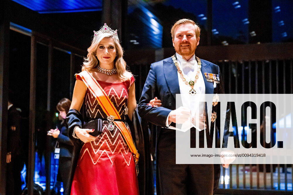 Gala Queen Maxima and King Willem-Alexander arrive at the Imperial Palace for the Court Banquets, the Kyoen-no-gi banquet, after the ceremony of the enthronement of Emperor Naruhito in Tokyo, Japan