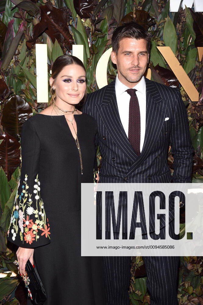 NEW YORK, NY- OCTOBER 29: Olivia Palermo and Johannes Huebl at WWD Honors at Intercontinental Barclay in New York City on October 29, 2019.