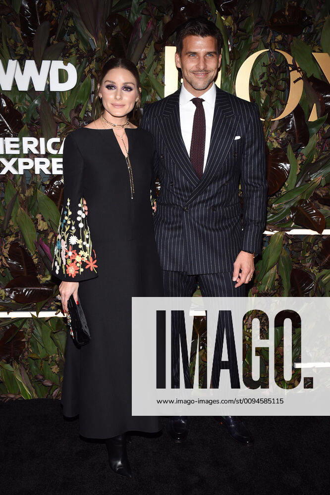NEW YORK, NY- OCTOBER 29: Olivia Palermo and Johannes Huebl at WWD Honors at Intercontinental Barclay in New York City on October 29, 2019.