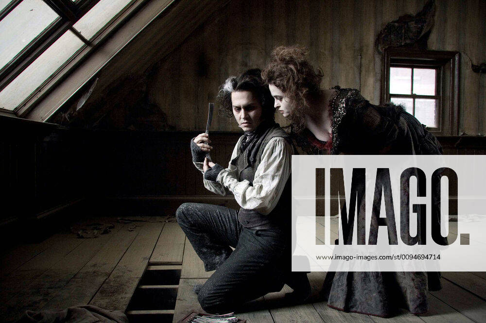 Johnny Depp & Helena Bonham Carter Characters: Sweeney Todd & Mrs. Lovett Film: Sweeney Todd: The Demon Barber Of Fleet Street (USA UK 2007) Director: Tim Burton 03 December 2007