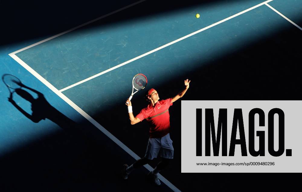 TENNIS - ATP, Australian Open 2012 MELBOURNE,AUSTRALIEN,24.JAN.12 - TENNIS - ATP Tennis Herren World Tour, Grand Slam, Australian Open. Bild zeigt Roger Federer (SUI).