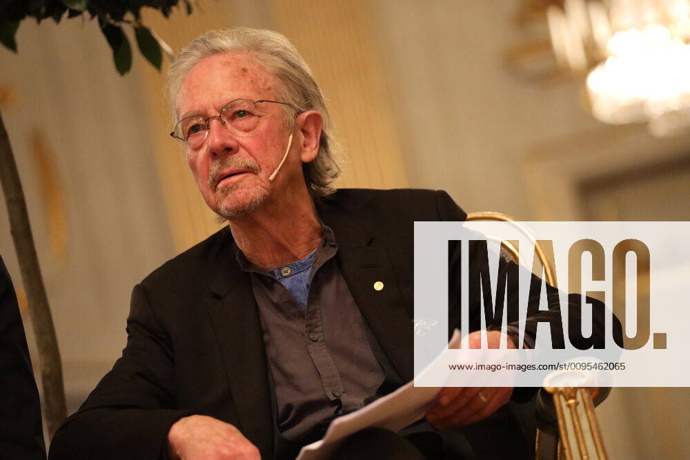 Peter HANDKE Pressekonferenz in Stockholm Stockholm, 06. 12. 2019 Peter HANDKE - Nobelpreis 2019
