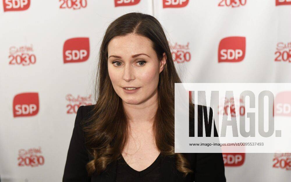 Bilder des Jahres 2019, News 12 Dezember The candidate for the next Prime Minister of Finland, Sanna Marin, after the SDP s Prime Minister candidate vote in Helsinki, Finland, on Sunday, Dec. 8, 2019. Helsinki Finland