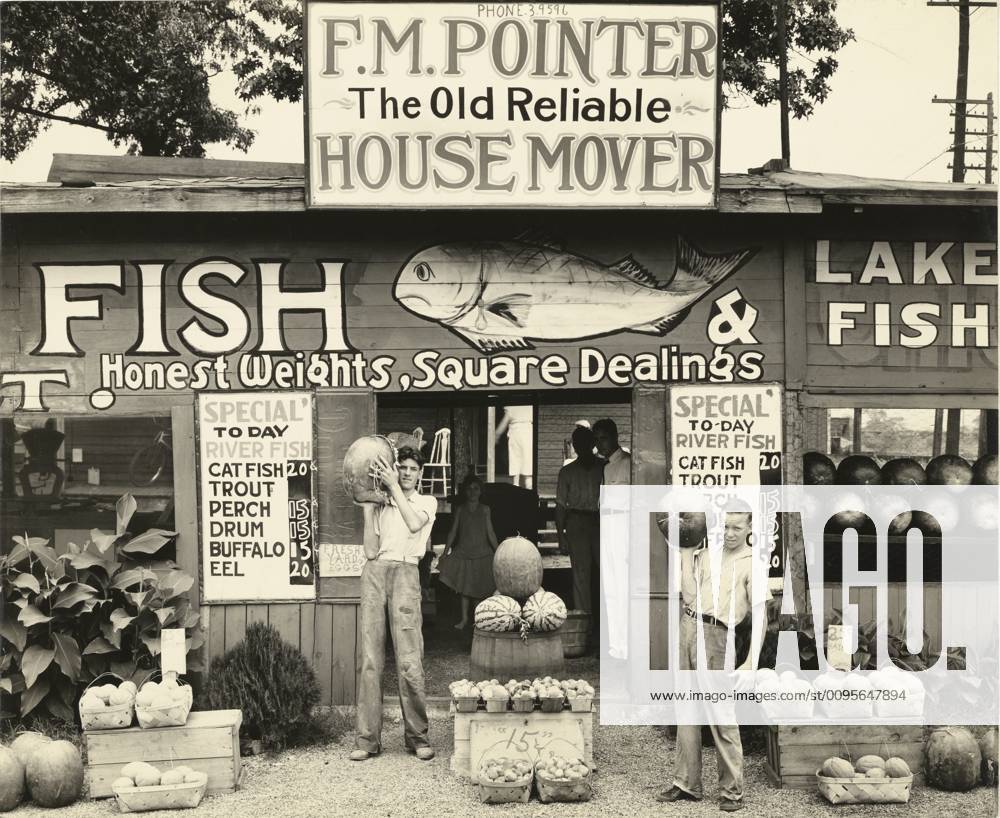 Roadside Stand Near Birmingham Roadside Store Between Tuscaloosa and Greensboro, Alabama, Walker Evans (American, 1903 - 1975), 1936, Gelatin silver print, 18.4 x 22.4 cm (7 1 4 x 8 13 16 in.) Copyright Artokoloro LCD3_191706_06542