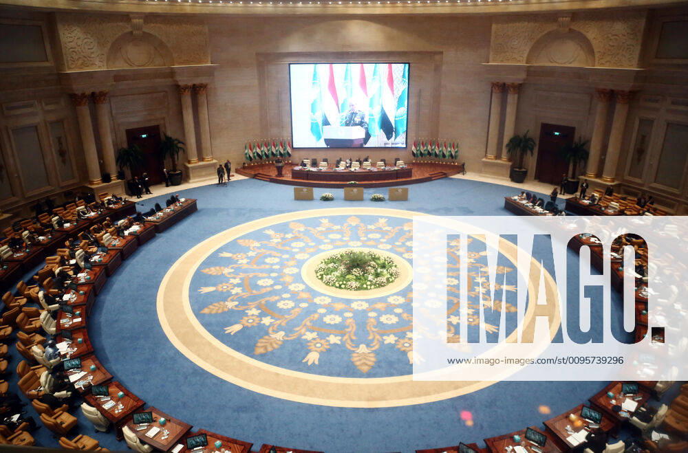(191215) -- NEW ADMINISTRATIVE CAPITAL(EGYPT), Dec. 15, 2019 -- Photo taken on Dec. 15, 2019 shows a view of a ministerial meeting in the new administrative capital of Egypt. The meeting of a ministerial committee specialized in defense, security and safety issues in Africa kicked off on Sunday in the new administrative capital of Egypt. The ministerial committee is one of the African Union s bodies. Ahmed Gomaa) EGYPT-NEW ADMINISTRATIVE CAPITAL-MINISTERIAL MEETING AixHamaide¡¤gema