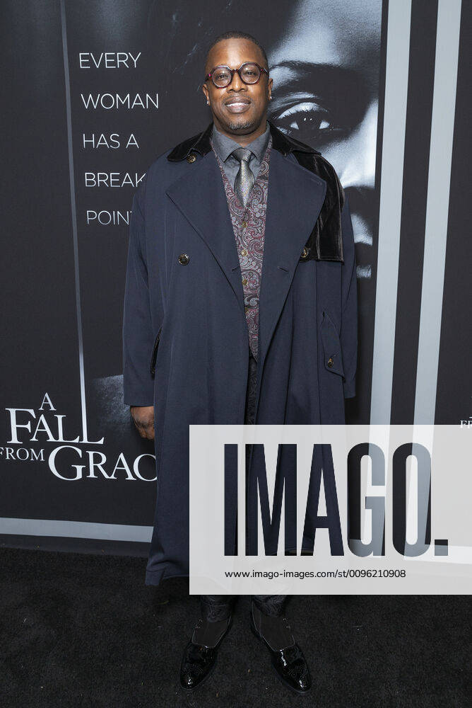 Netflix A Fall From Grace NYC premiere Mark Swinton attends premiere of Netflix A Fall From Grace at Metrograph New York New York United States Metrograph PhotographerxLevxRadin