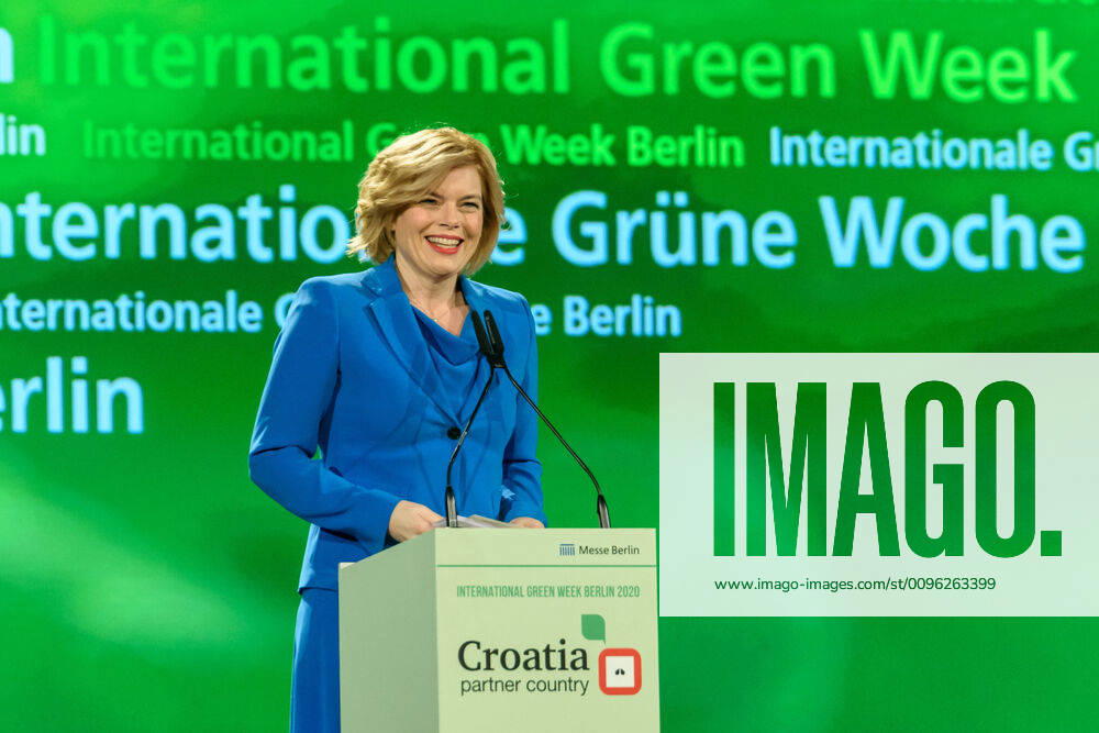 KW03 Bundeslandwirtschaftsministerin Julia Klöckner (CDU spricht anlässlich der Eröffnung der 85 Internationale Grüne Woche Berlin. Federal Minister of Agriculture Julia Klöckner (CDU speaks on the occasion of the opening of the 85th International Green Week Berlin. snapshot-photography F.Boillot