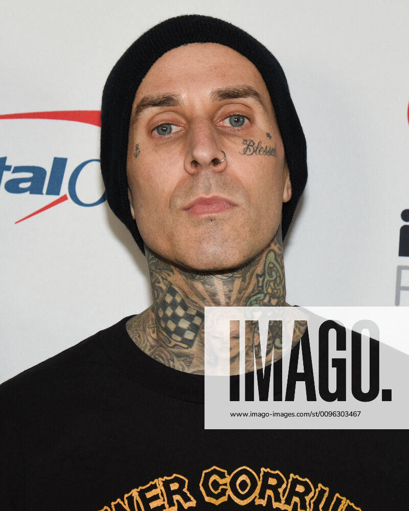 Travis Barker arrives at The 2020 iHeartRadio ALTer EGO Presented by Capital One at The Forum. Englewood USA - ZUMAb173 20200118_zap_b173_097