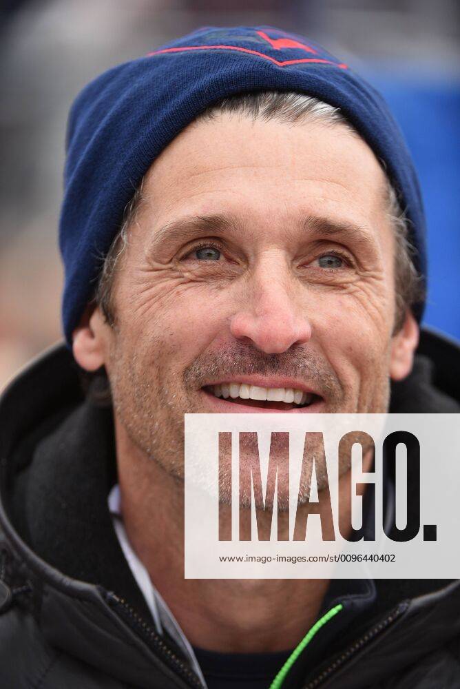 Kitzbühel 80. Hahnenkamm Rennen 2020 - Ski Alpin Slalom am Ganslernhang Herren Patrick Galen Dempsey amerikanischer Schauspieler und Rennfahrer. :