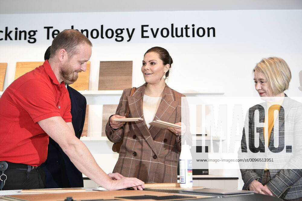 Crown Princess Victoria and Prince Daniel during their visit to the Valinge Innovation in Skane, Sweden on Wednesday January 29, 20120 HÖGANÄS Sweden
