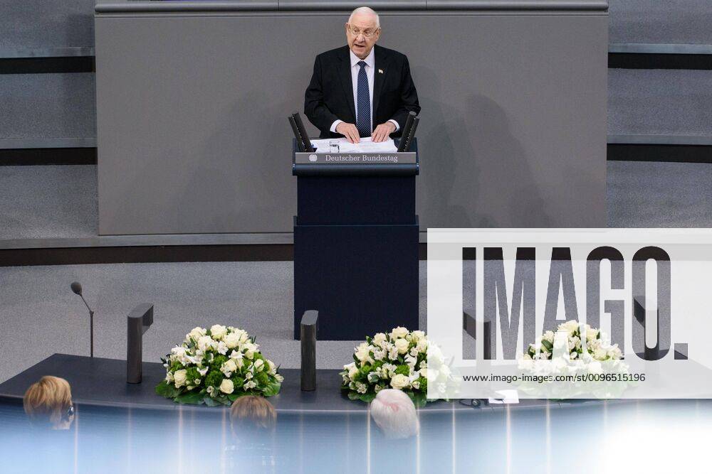 KW05 Berlin, Gedenkveranstaltung für die Opfer des Nationalsozialismus Deutschland, Berlin - 29.01.2020: Im Bild ist Präsident des Staates Israel Reuven Rivlin während der Gedenkveranstaltung für die Opfer des Nationalsozialismus im deutschen Bundestag zu sehen. Berlin Bundestag Berlin Deutschland