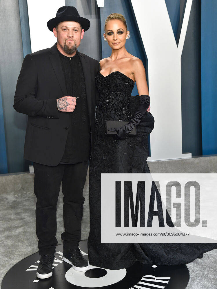 Joel Madden and Nicole Richie arriving at the Vanity Fair Oscar Party in Beverly Hills, California - Feb 9, 2020 - Vanity Fair Oscar Party 2020, Beverly Hills California United States Wallis Annenberg Center for the