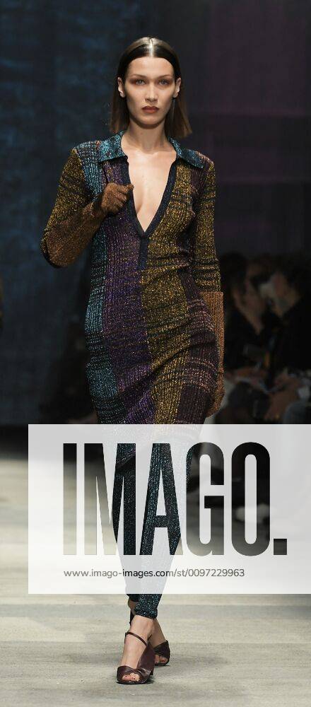 Milan, Italy MFW MISSONI photocall and show MILAN FASHION WEEK woman Fall-Winter 2020-21 In the photo: Gigi Hadid MISSONI show
