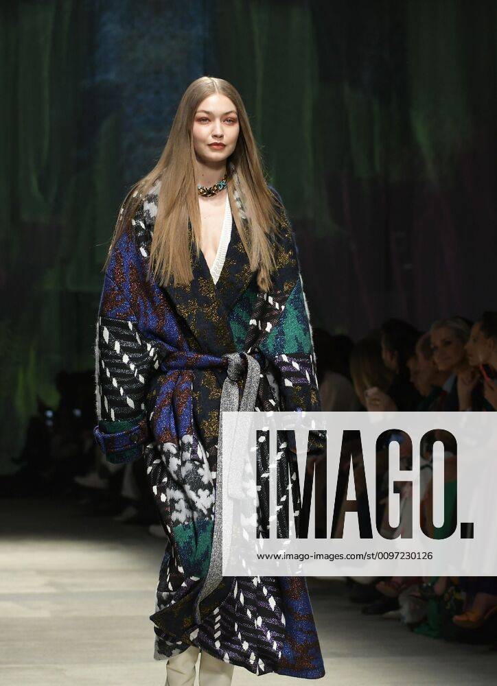 Milan, Italy MFW MISSONI photocall and show MILAN FASHION WEEK woman Fall-Winter 2020-21 In the photo: Bella Hadid MISSONI show