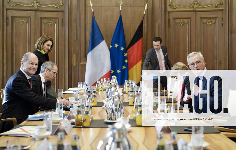 Bundesfinanzminister Olaf Scholz (SPD) trifft den Finanzminister von Frankreich, Bruno Le Maire, am 02.03.2020 in Berlin. Berlin Germany