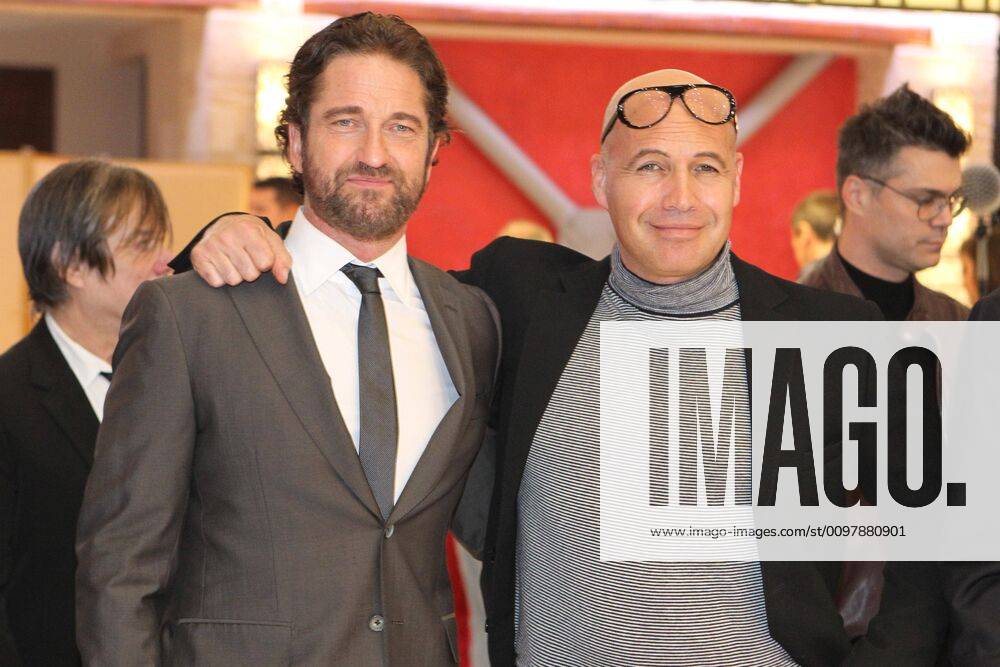 Actor GERARD BUTLER with actor BILLY ZANE attend in the dinner at the town of Sparta. Butler and Zane are to run in the Olympic Torch relay on March 13, carrying the Olympic Flame from the Byzantine town of Mystras to Sparta for the 2020 Olympic Games in Tokyo. Sparta Greece - ZUMAv62_ 20200312_zaf_v62_004