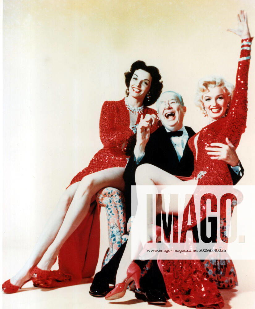 GENTLEMEN PREFER BLONDES, Jane Russell, Charles Coburn, Marilyn Monroe, 1953, TM and Copyright (c) 20th Century-Fox Film Corp. All Rights Reserved 20thCentFox Courtesy Everett Collection !ACHTUNG AUFNAHMEDATUM GESCHÄTZT! PUBLICATIONXNOTxINxCANxCHNxFRAxITAxJPNxNORxPOLxRUSxESPxUKxUSA