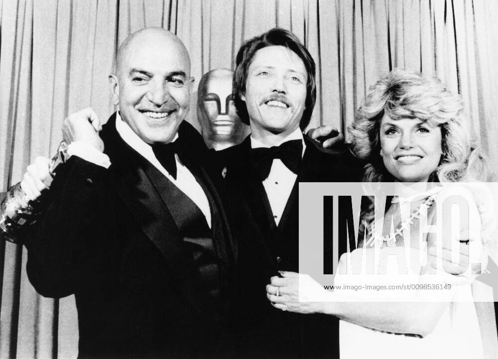 OSCARS. Bester Nebendarsteller. Preisträger 1971-1980 From left, presenter Tally Savalas with Academy Award winner Christopher Walken (THE DEER HUNTER) and nominee Dyan Cannon, (HEAVEN CAN WAIT), April 9, 1979 Courtesy Everett Collection !ACHTUNG AUFNAHMEDATUM GESCHÄTZT! PUBLICATIONXNOTxINxCANxCHNxFRAxITAxJPNxNORxPOLxRUSxESPxUKxUSA