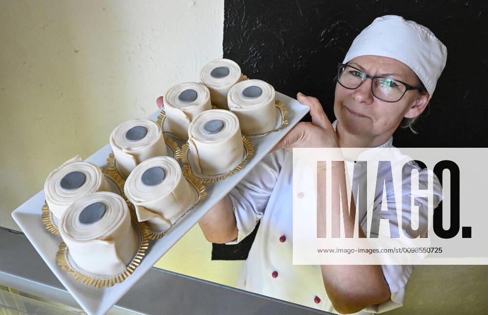 Baker Ella Sjögren at Fantasitartor Fantasy Cakes in Landskrona, Sweden, creates incredibles cake that looks exactly like a roll of toilet paper LANDSKRONA Sweden