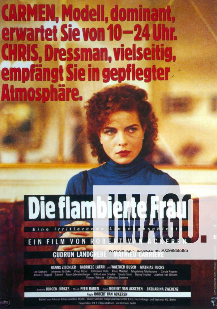 A WOMAN IN FLAMES, (aka DIE FLAMBIERTE FRAU), German poster art, Gudrun Landgrebe, 1983, Libra Cinema 5 courtesy Everett Collection Courtesy Everett Collection !ACHTUNG AUFNAHMEDATUM GESCHÄTZT! PUBLICATIONXNOTxINxCANxCHNxFRAxITAxJPNxNORxPOLxRUSxESPxUKxUSA