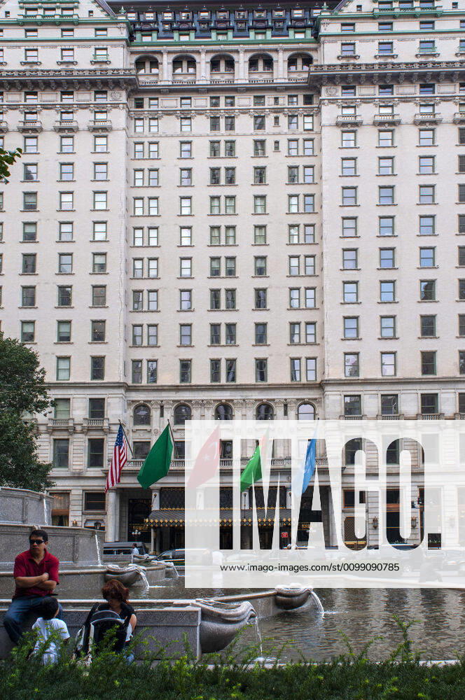 The Hotel Plaza hotel New York USA. The Plaza Hotel, landmark 20-story luxury hotel near Grand Army Plaza. Central Park and 5th Avenue, Manhattan, New York City, US. New York New York USA