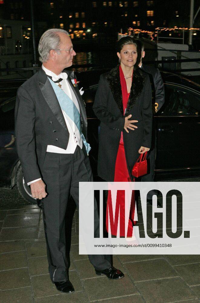 Crown Princess Victoria and King Carl XVI Gustaf Attendance at the Royal Musical Academys Feast Meeting with Subsequent Dinner, Musical Academy, Grand Hôtel 2006 11 27 c Charles Hammarsten IBL Kings House Sweden