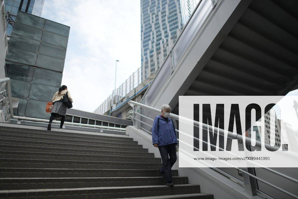 A woman wearing face mask walks near JR Shibuya Station in Tokyo on Friday, April 17, 2020. The Japanese government decided to expand the current areas under a state of emergency to nationwide, as the Covid-19 coronavirus outbreak continues to spread throughout the country. (Photo: Richard Atrero de Guzman AFLO) (125430061)