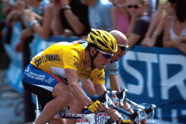 Lance Armstrong (USA US Postal Service) Radsport Herren Tour de France 2000, Straßenradsport, Radrennsport, Straßenradrennsport, Radrennen, Straßenrennen Einzelbild Profi, Profis, Radprofi, Radprofis Paris