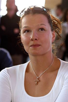 Franziska van Almsick (Deutschland) - nominiert für das Comeback des Jahres Schwimmen Damen Laureus World Sports Award 2003, Nominierung, Sportlerwahl, Schwimmsport Porträt Sportoscar, Award, Awards, Sport, Sports Berlin