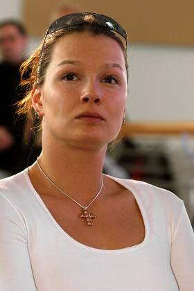 Franziska van Almsick (Deutschland) - nominiert für das Comeback des Jahres Schwimmen Damen Laureus World Sports Award 2003, Nominierung, Sportlerwahl, Schwimmsport Einzelbild Sportoscar, Award, Awards, Sport, Sports Berlin