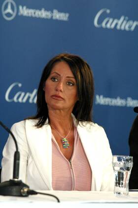 Jurymitglied Nadia Comaneci (Rumänien) Turnen Damen Laureus World Sports Award 2003, Sportlerwahl, Pressekonferenz, PK, Pressetermin, Vdig Einzelbild Sportoscar, Award, Awards, Sport, Sports Berlin