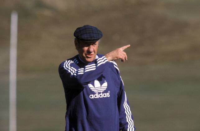 Bundestrainer Helmut Schön (BR Deutschland) Fußball WM Herren Weltmeisterschaft 1978, Nationalmannschaft, Nationalteam, Training, Nationalmannschaftstraining Einzelbild Ascochinga