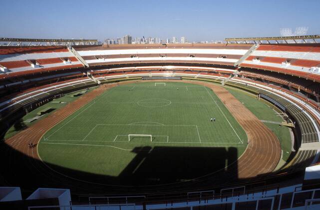 Das Estadio Monumental de River Plate - Heimspielort des gleichnamigen Vereins und Finalspielort der Weltmeisterschaft 1978 Fußball WM Herren Weltmeisterschaft 1978, Totale Buenos Aires