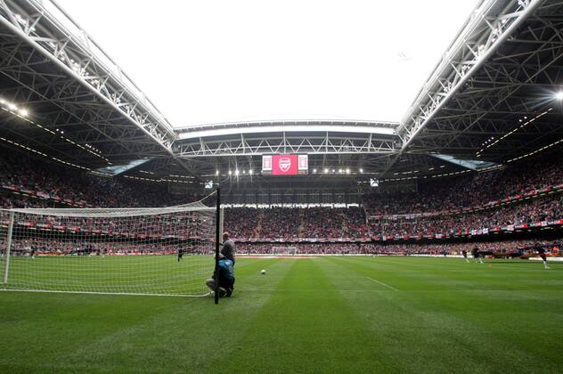 Das Millennium Stadium in Cardiff Fußball Herren FA Cup Finale 2004 2005, Englischer, Pokal, Pokalspiel, Endspiel, Totale pan9317 Cardiff  