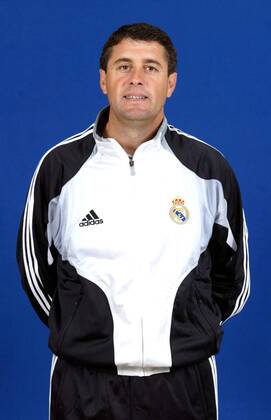 Trainer Juan Ramon Lopez Caro (Real Madrid CF II) -  Fußball Herren Segunda Division 2004 2005, 2. Spanische Liga, Real Madrid CF B, 2. Mannschaft, Primera, 1. Einzelbild Madrid