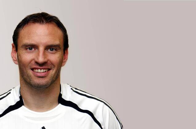 Jens Nowotny (Deutschland) Fußball WM Herren Vorschau 2006, Vorstellung, Präsentation, Pressetermin, Porträttermin Porträt Düsseldorf