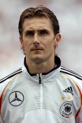 Miroslav Klose (Deutschland) - Nationalhymne Fußball Länderspiel Herren Freundschaftsspiel 2006, Test, Testspiel, Nationalmannschaft, Nationalteam, Porträt Mönchengladbach