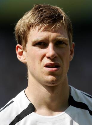 Per Mertesacker (Deutschland) - Nationalhymne - Fußball WM Herren WM 2006, Länderspiel, Nationalteam, Gruppe A Porträt Berlin Fußball WM Herren WM 2006, Länderspiel, Nationalteam, Gruppe A Porträt Berlin